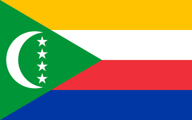 Flag of the Comoros. Vector illustration.