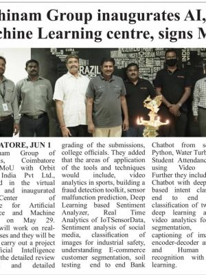 Rathinam College-MoU - Press release