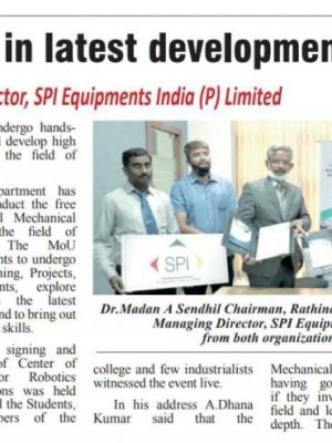 Rathinam College Mou - Press release